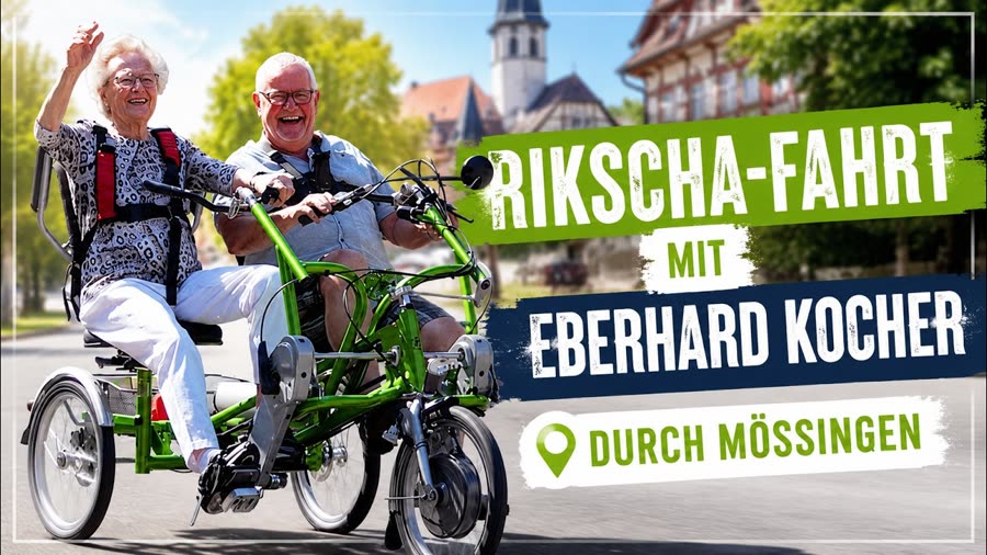 Vorschaubild: Rikscha-Fahrt mit Eberhard durch Mössingen